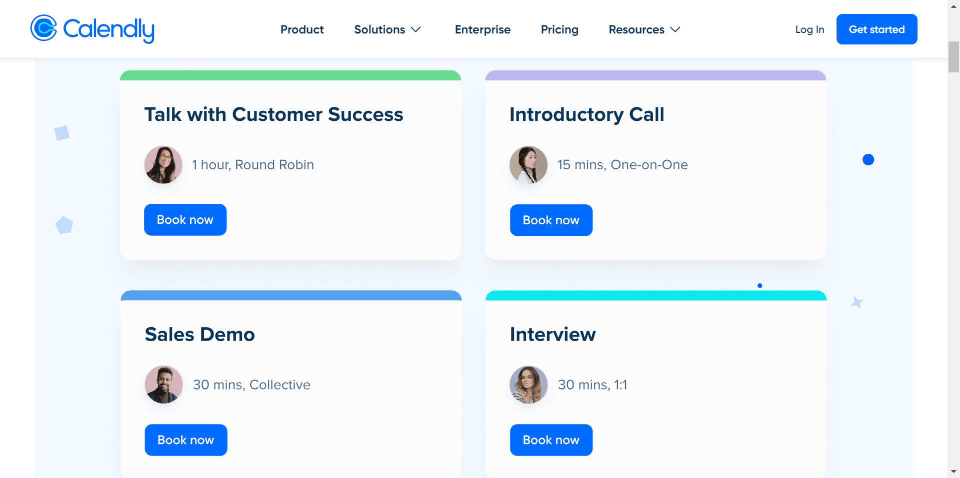 Calendly banner screenshot
