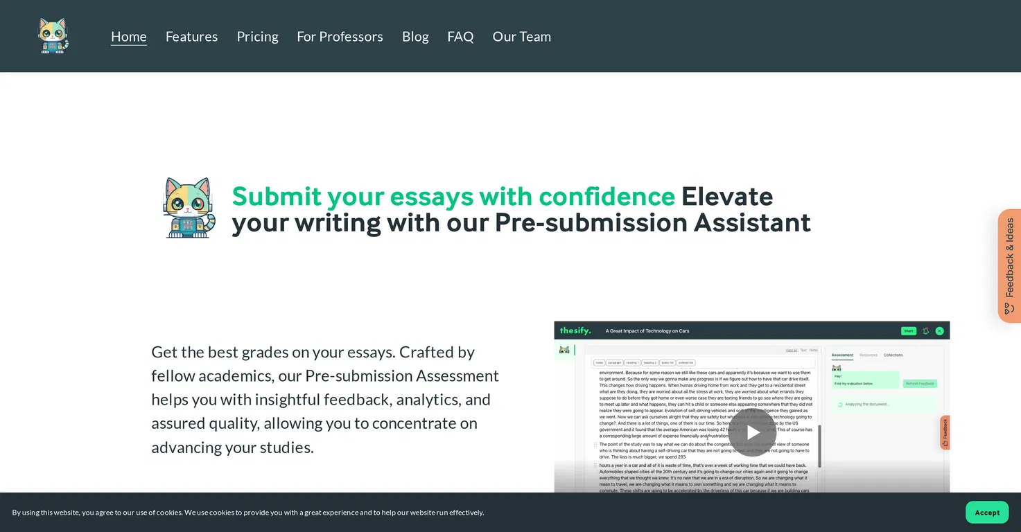Thesify.ai banner