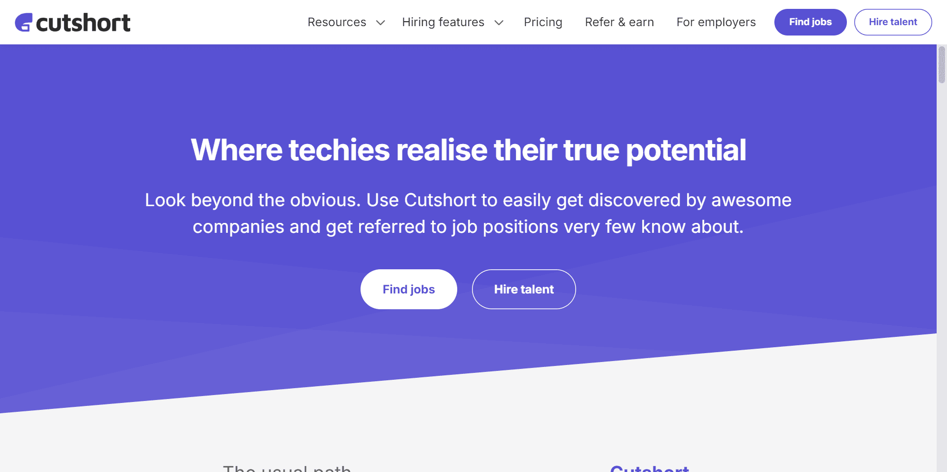 Cutshort banner