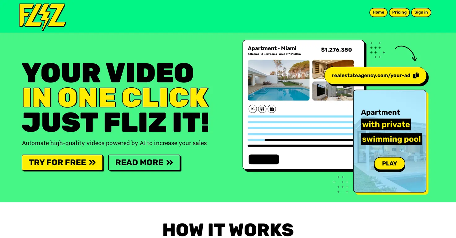 Fliz AI banner