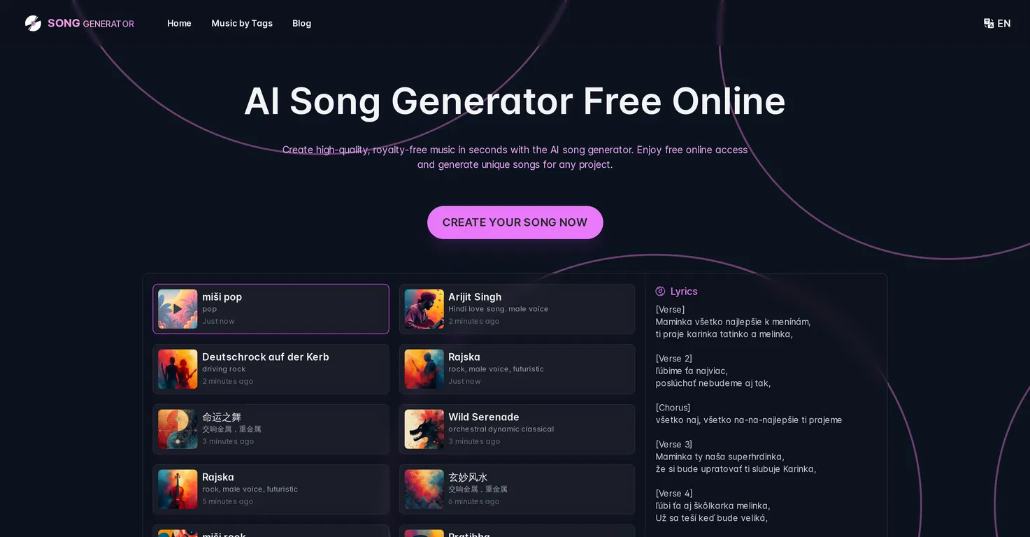 SongGenerator.io banner
