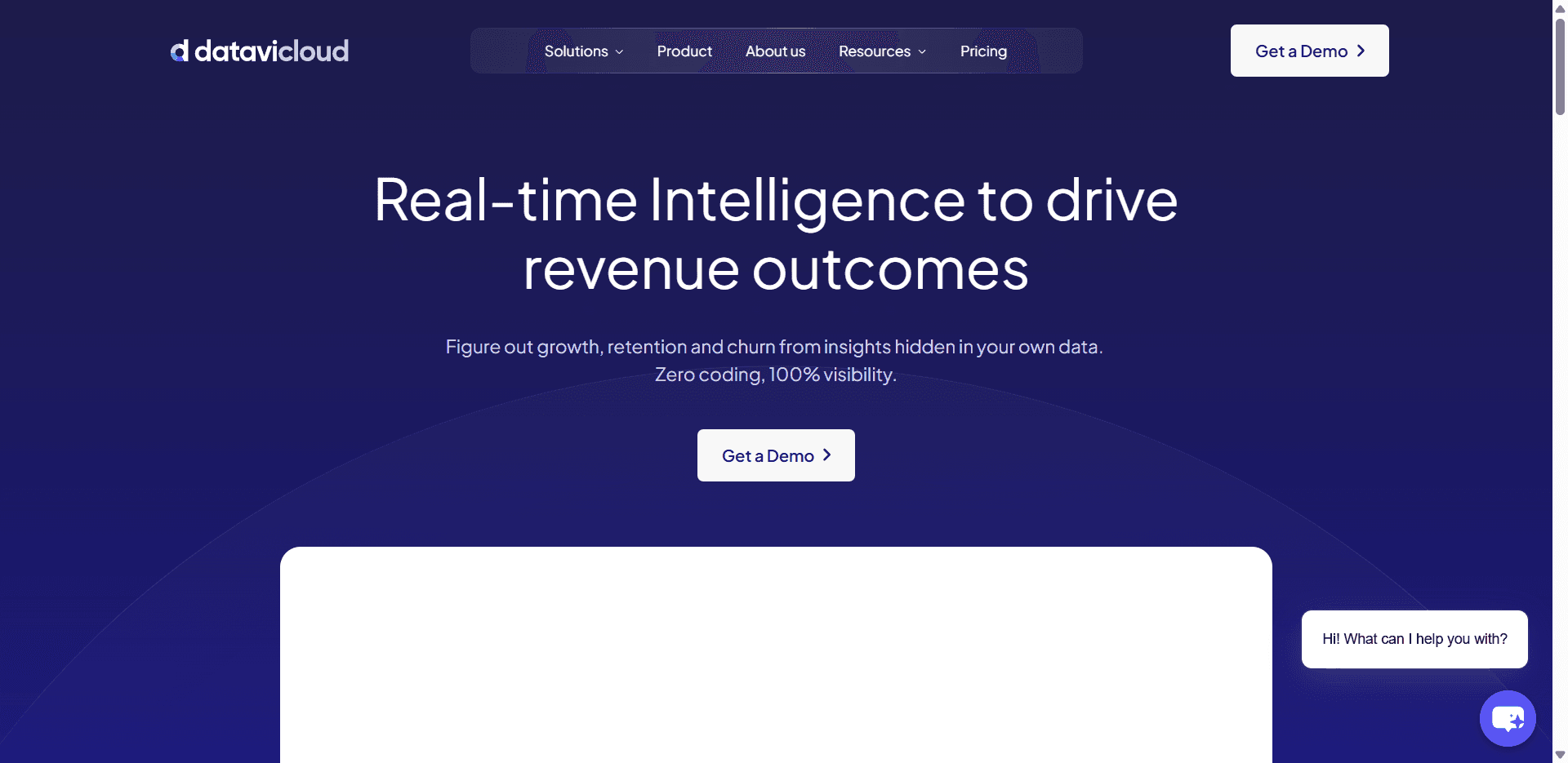 DataviCloud banner screenshot